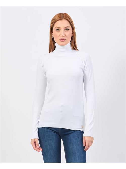 Mademoiselle du monde turtleneck sweater MADEMOISELLE DU MONDE | F74-5055BIANCO